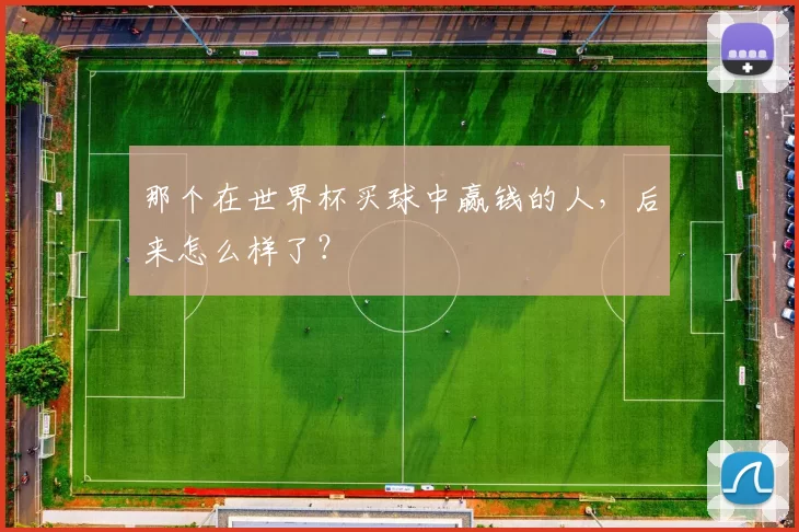 那个在世界杯买球中赢钱的人，后来怎么样了？