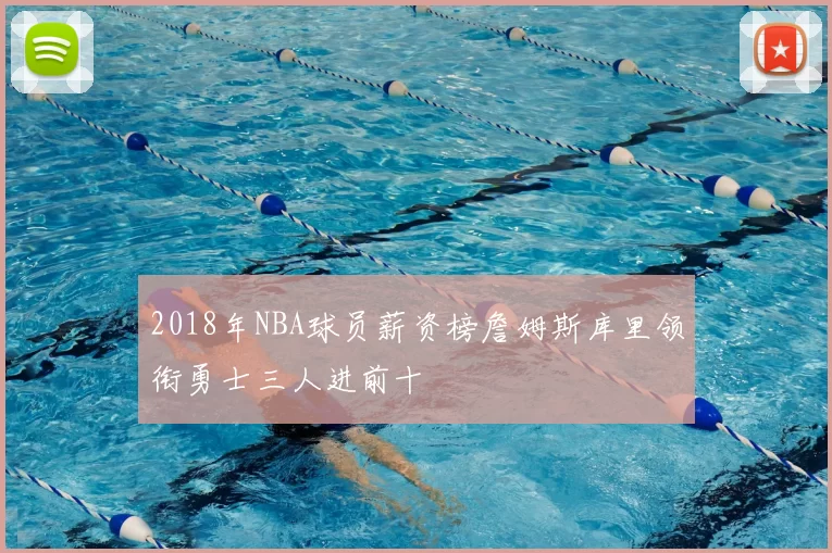 2018年NBA球员薪资榜詹姆斯库里领衔勇士三人进前十
