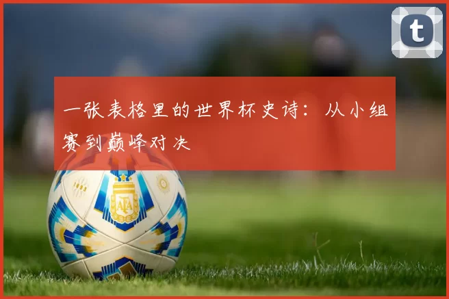 一张表格里的世界杯史诗:从小组赛到巅峰对决