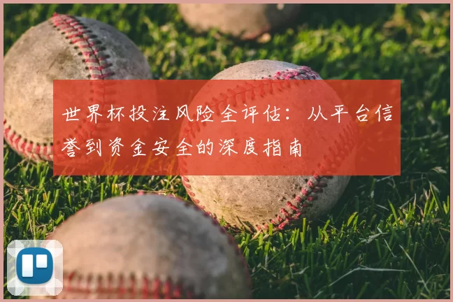 世界杯投注风险全评估：从平台信誉到资金安全的深度指南