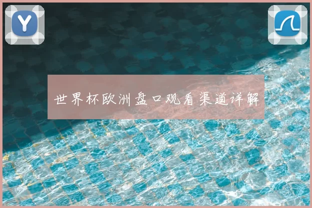世界杯欧洲盘口观看渠道详解